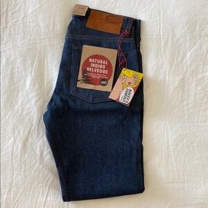 Naked & Famous Denim Weird Guy - Natural Indigo Selvedge N/W